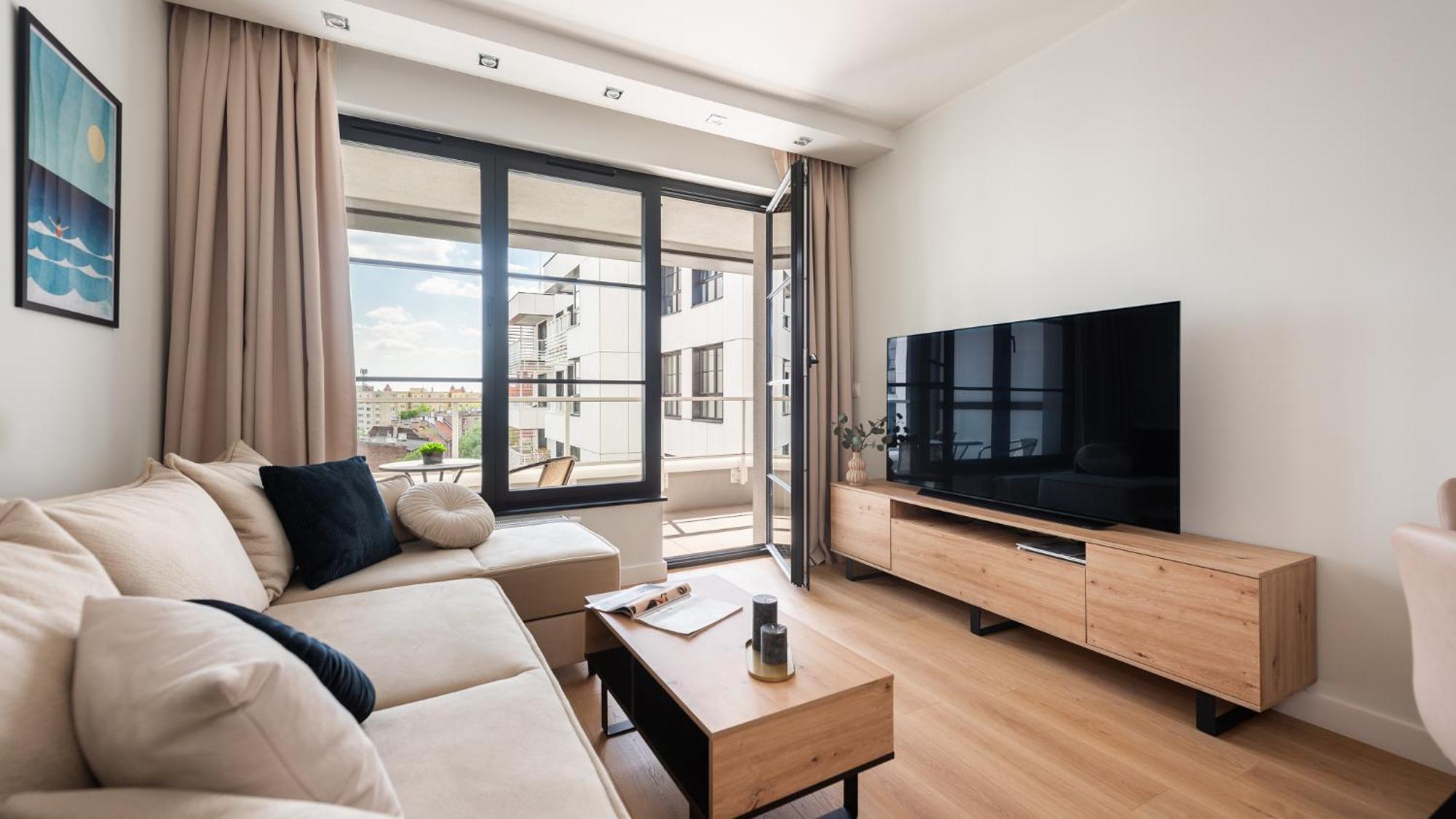 Flatbook - City Center Apartments Doki Living Гданьск Экстерьер фото